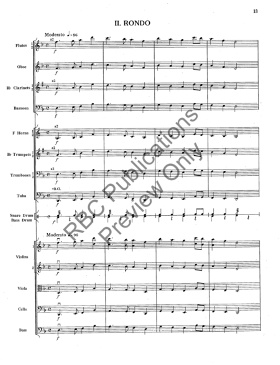 Kabalevsky Suite Full Orchestra scores gallery preview page 14