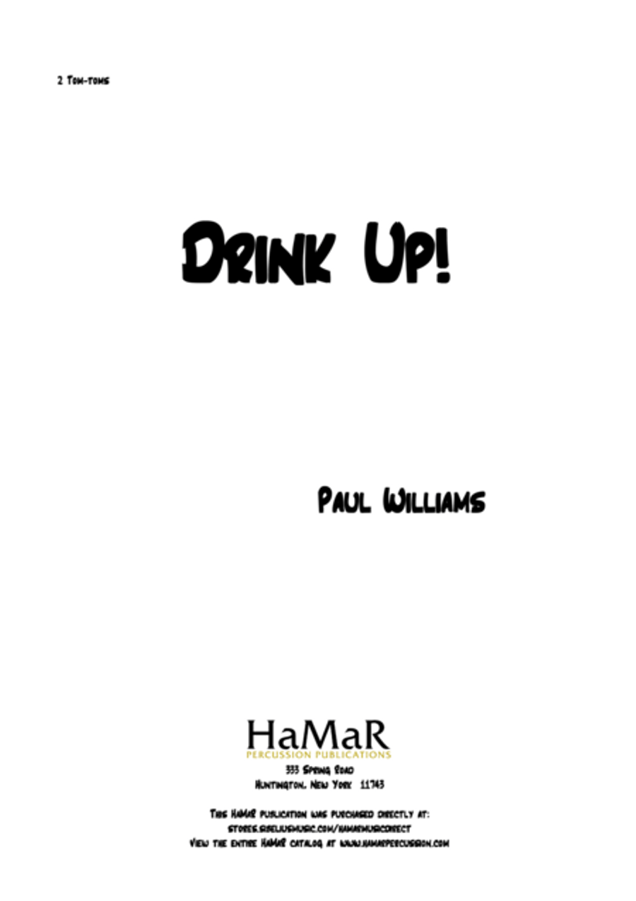 Drink Up Drink Up Percussion scores gallery preview page 1