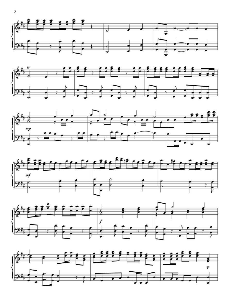 Hallelujah Chorus Hallelujah Chorus Piano Solo scores gallery preview page 2
