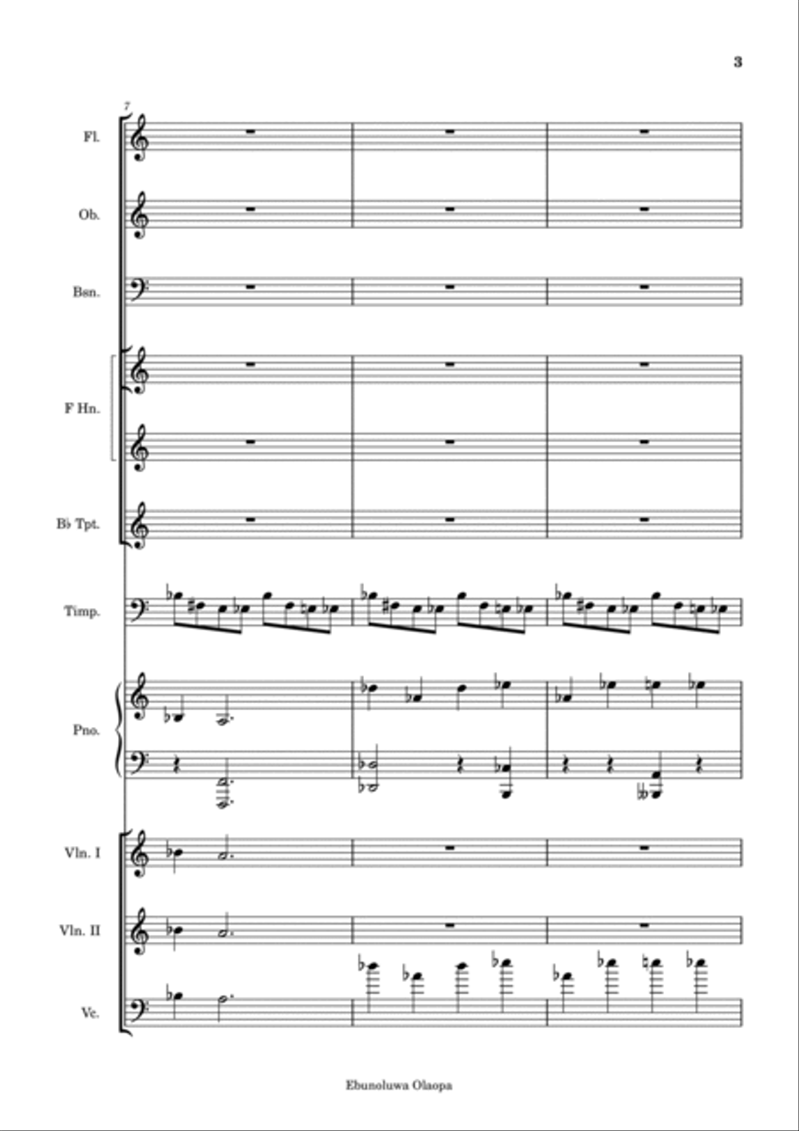 100 Days in Purgatory Chamber Orchestra scores gallery preview page 3