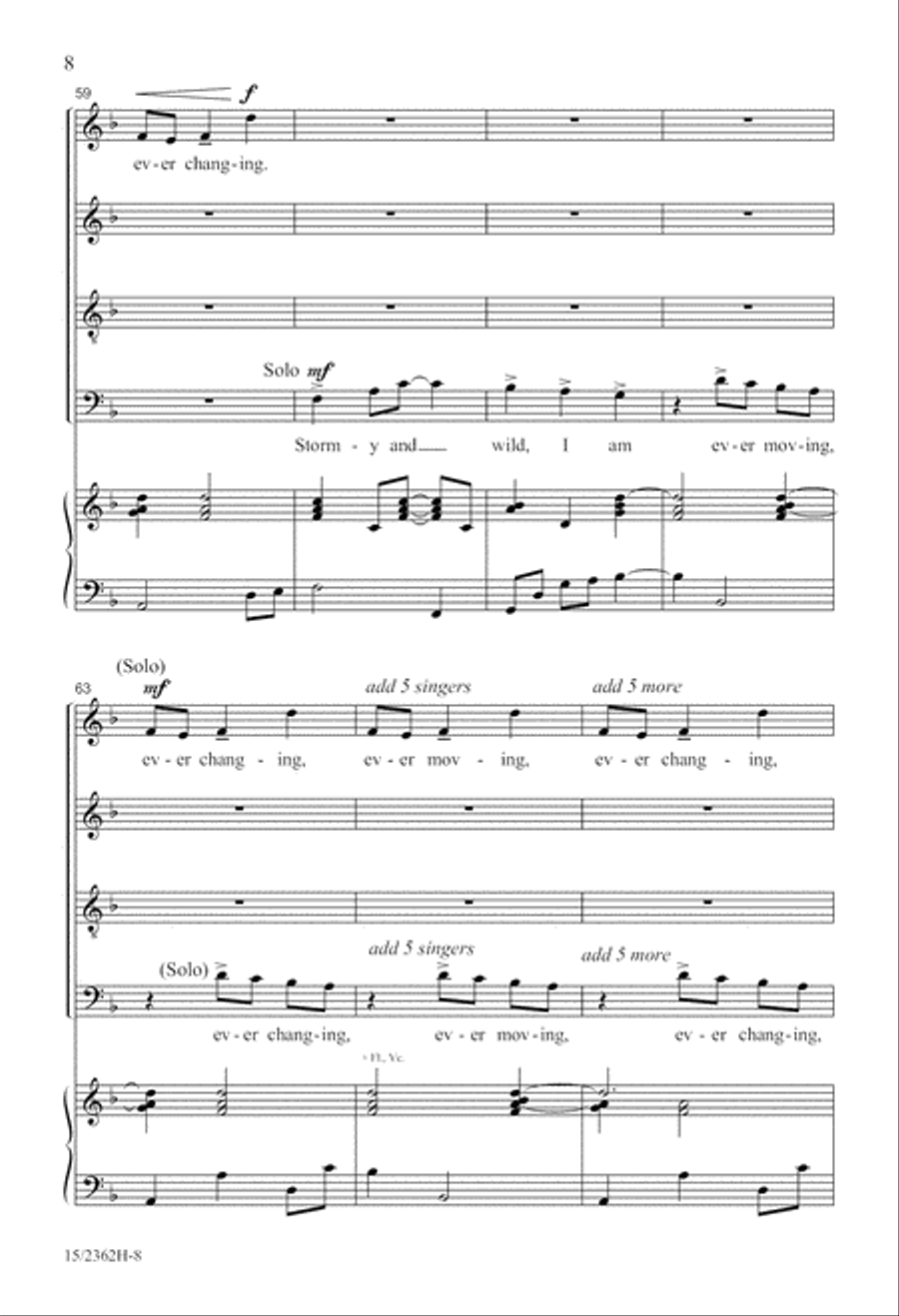 I Am the River 4-Part scores gallery preview page 9
