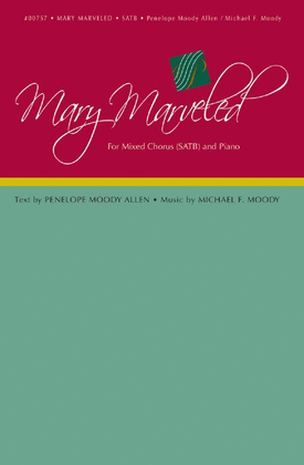 Book cover for Mary Marveled - SATB