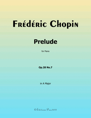 Prelude, by Chopin, in A Major