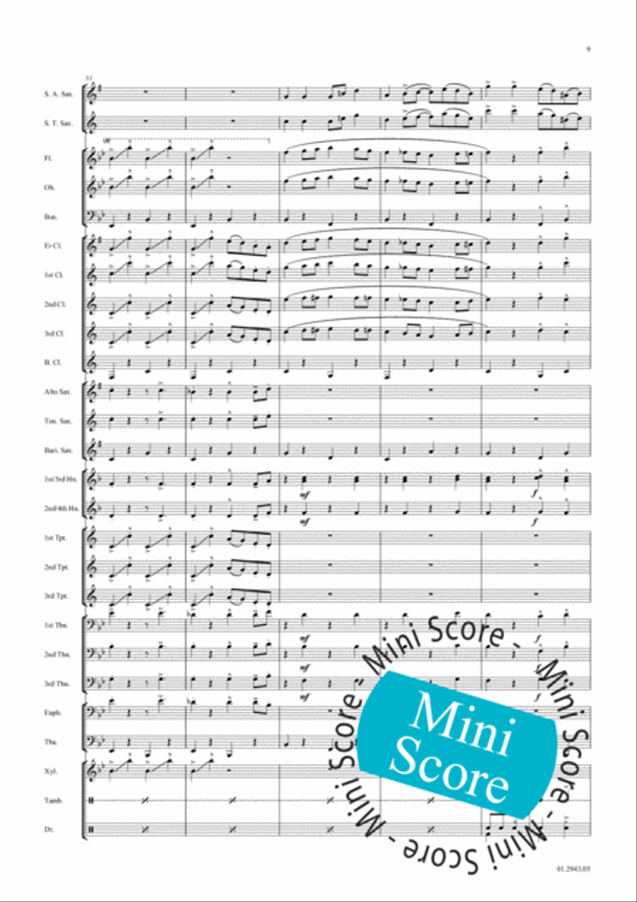 Yakety Sax Concert Band scores gallery preview page 16