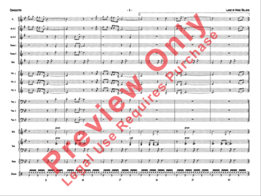 Land of Make Believe Land of Make Believe Jazz Ensemble scores gallery preview page 6
