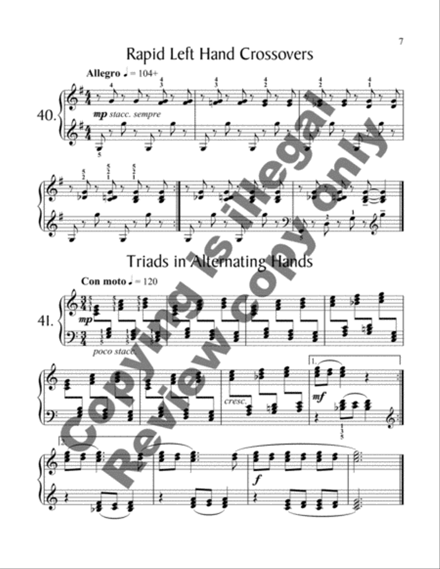 175 Exertudes, Book 2: Intermediate Piano Method scores gallery preview page 5