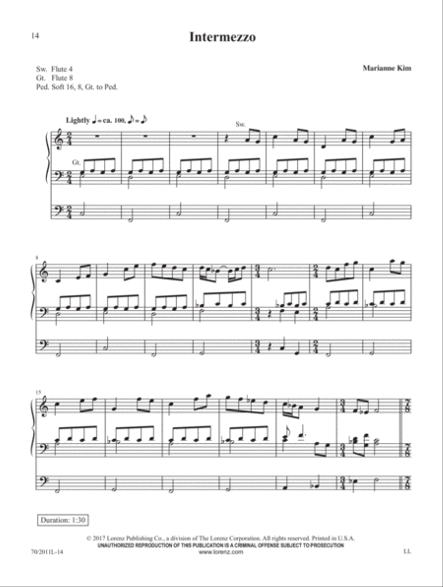 Easter and After Easter and After Organ Solo scores gallery preview page 7