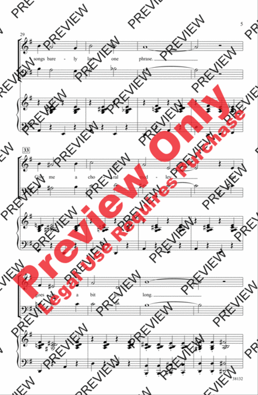 Give Me a Choral Medley! 3-Part scores gallery preview page 5