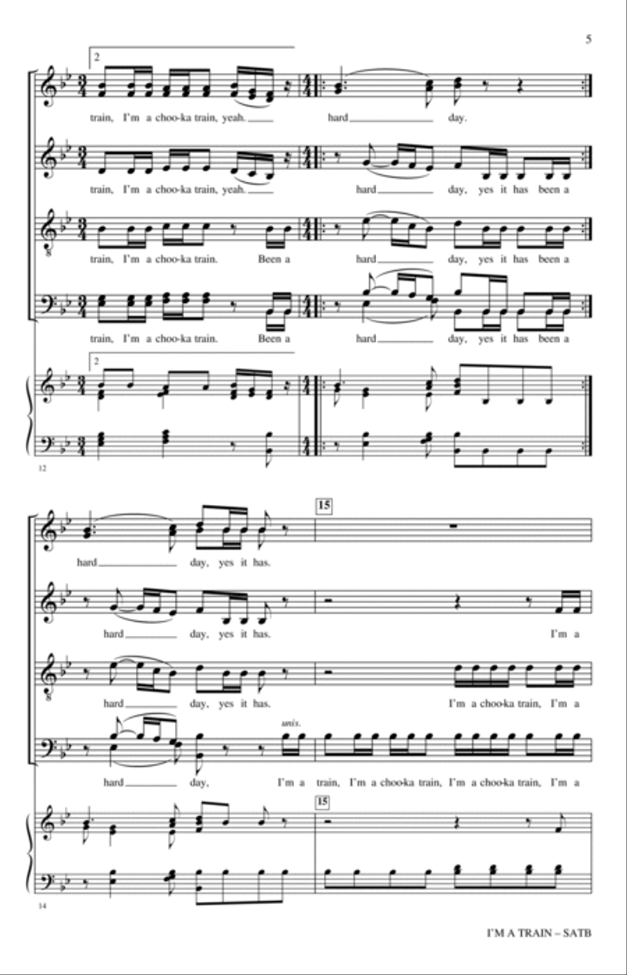 I'm A Train 4-Part scores gallery preview page 4