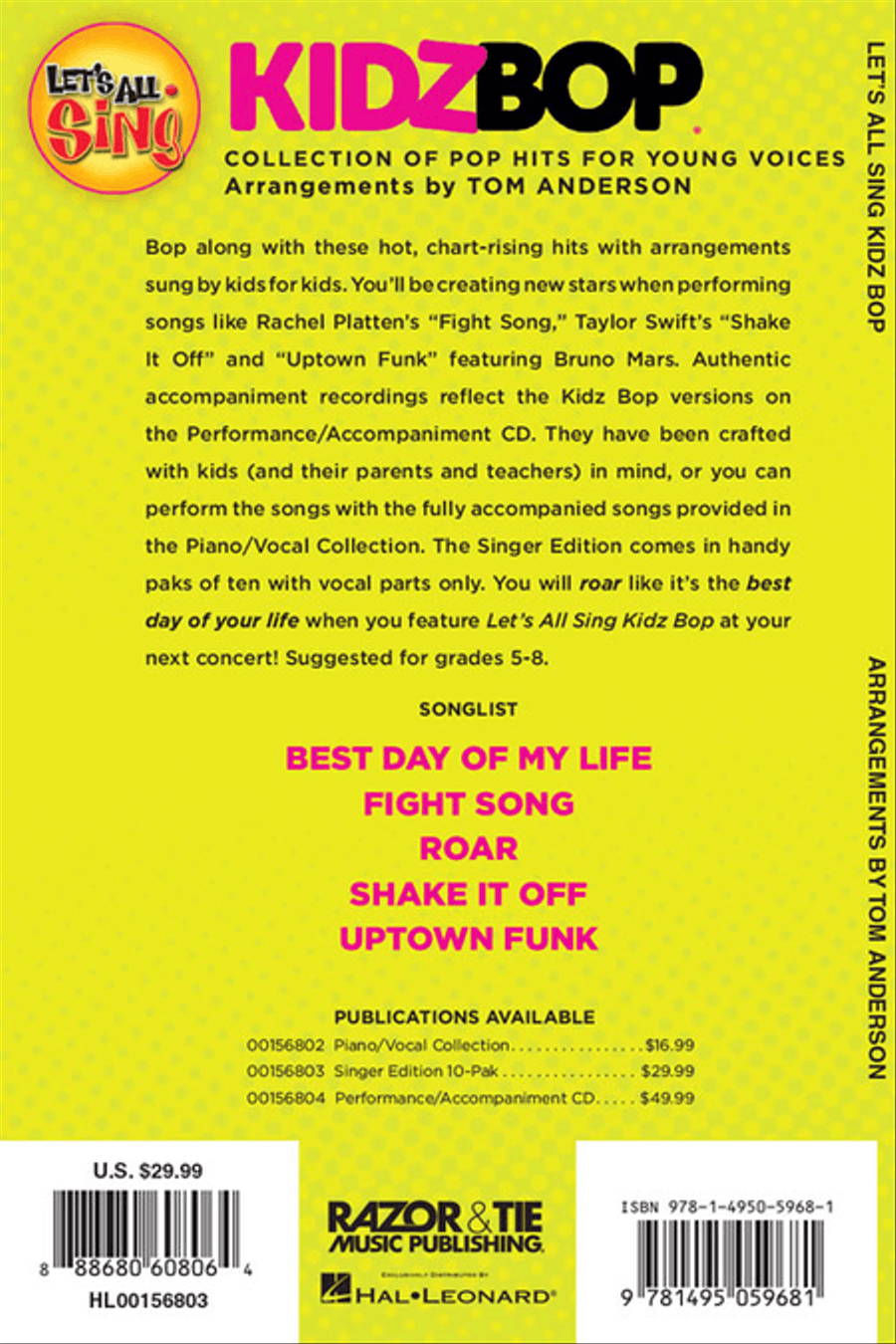 Let's All Sing KIDZ BOP Choir scores gallery preview page 10