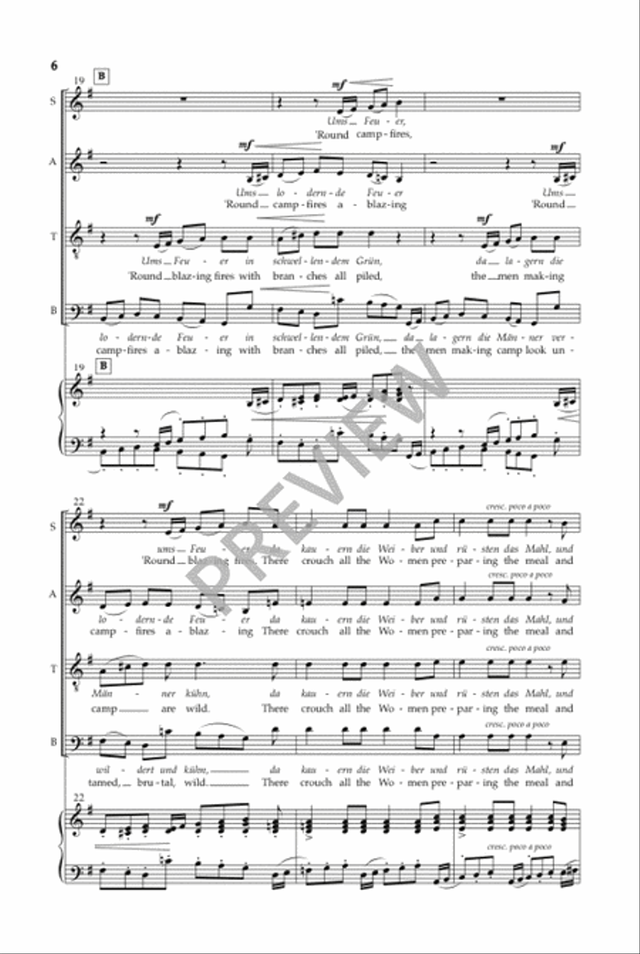 Zigeunerleben (SATB) 4-Part scores gallery preview page 5