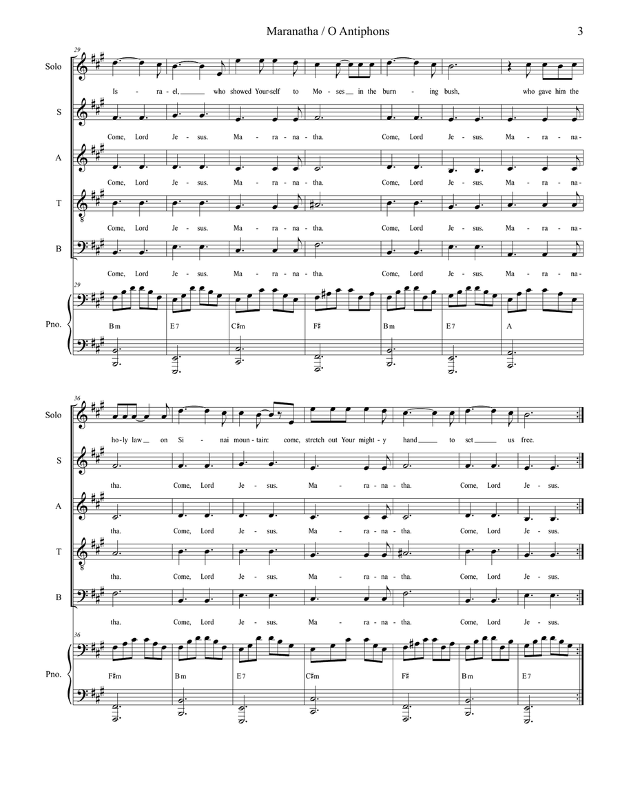 Child In The Manger: A Christmas Musical 4-Part scores gallery preview page 5