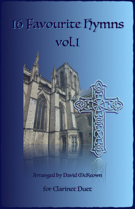 Book cover for 16 Favourite Hymns Vol.1 for Clarinet Duet