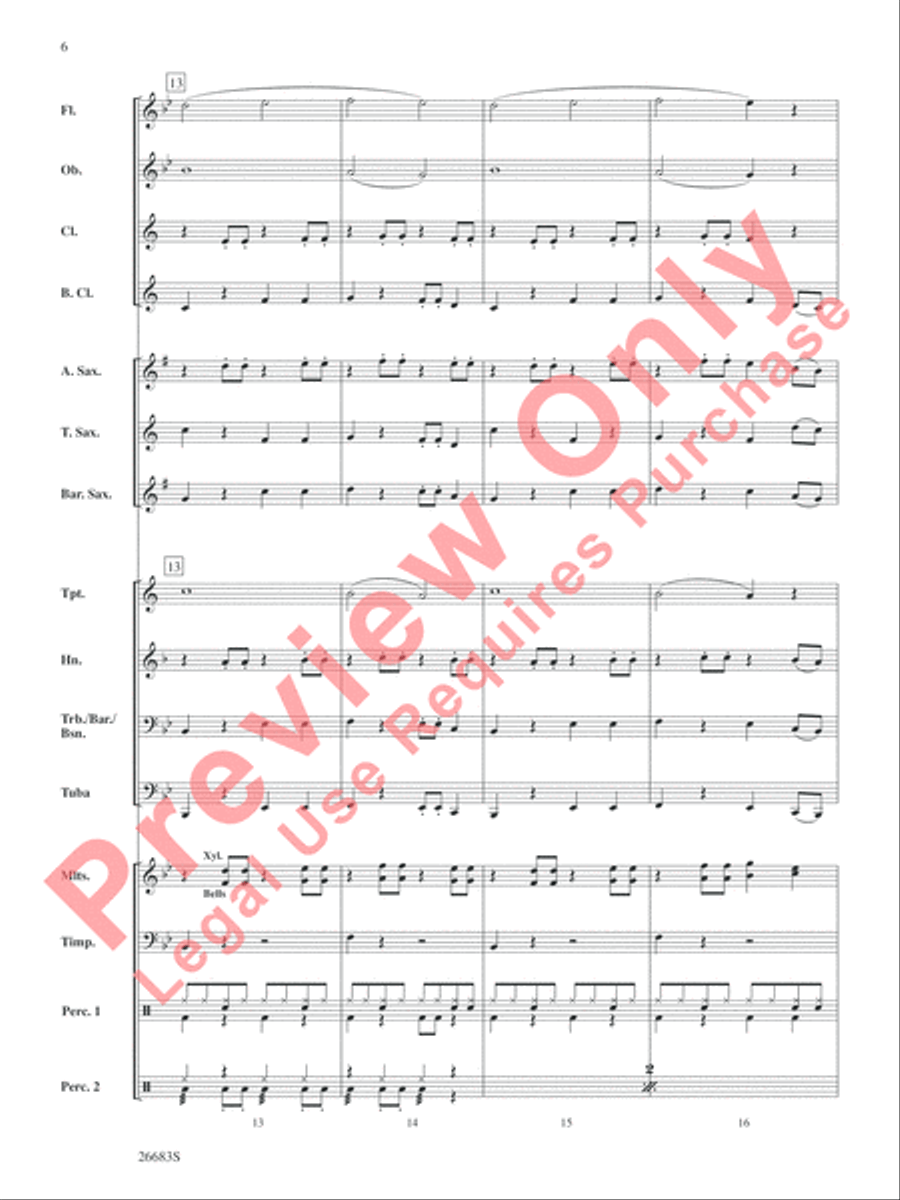 Guantanamera Concert Band scores gallery preview page 7