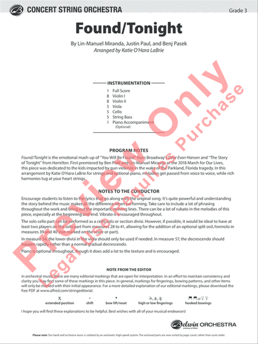 Found/Tonight String Orchestra scores gallery preview page 2