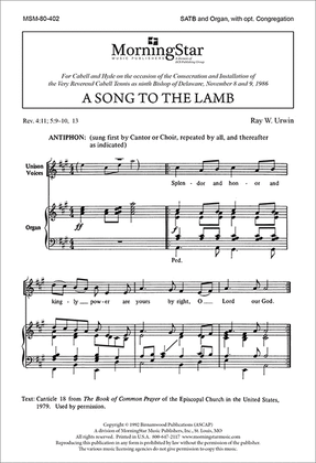 A Song to the Lamb