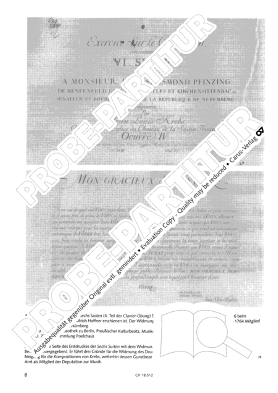Six Suites Harpsichord scores gallery preview page 9