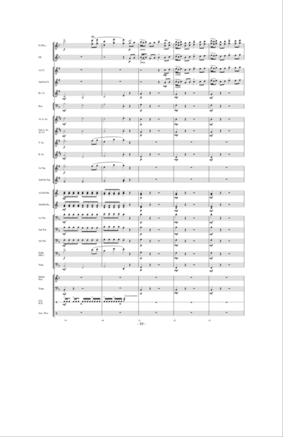 Dancing With The Wind Concert Band scores gallery preview page 9