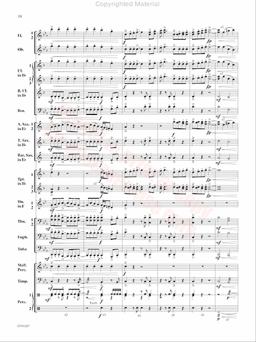 Escape the Lost City Concert Band scores gallery preview page 11