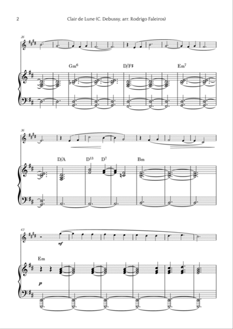 Clair de Lune Chamber Music scores gallery preview page 2