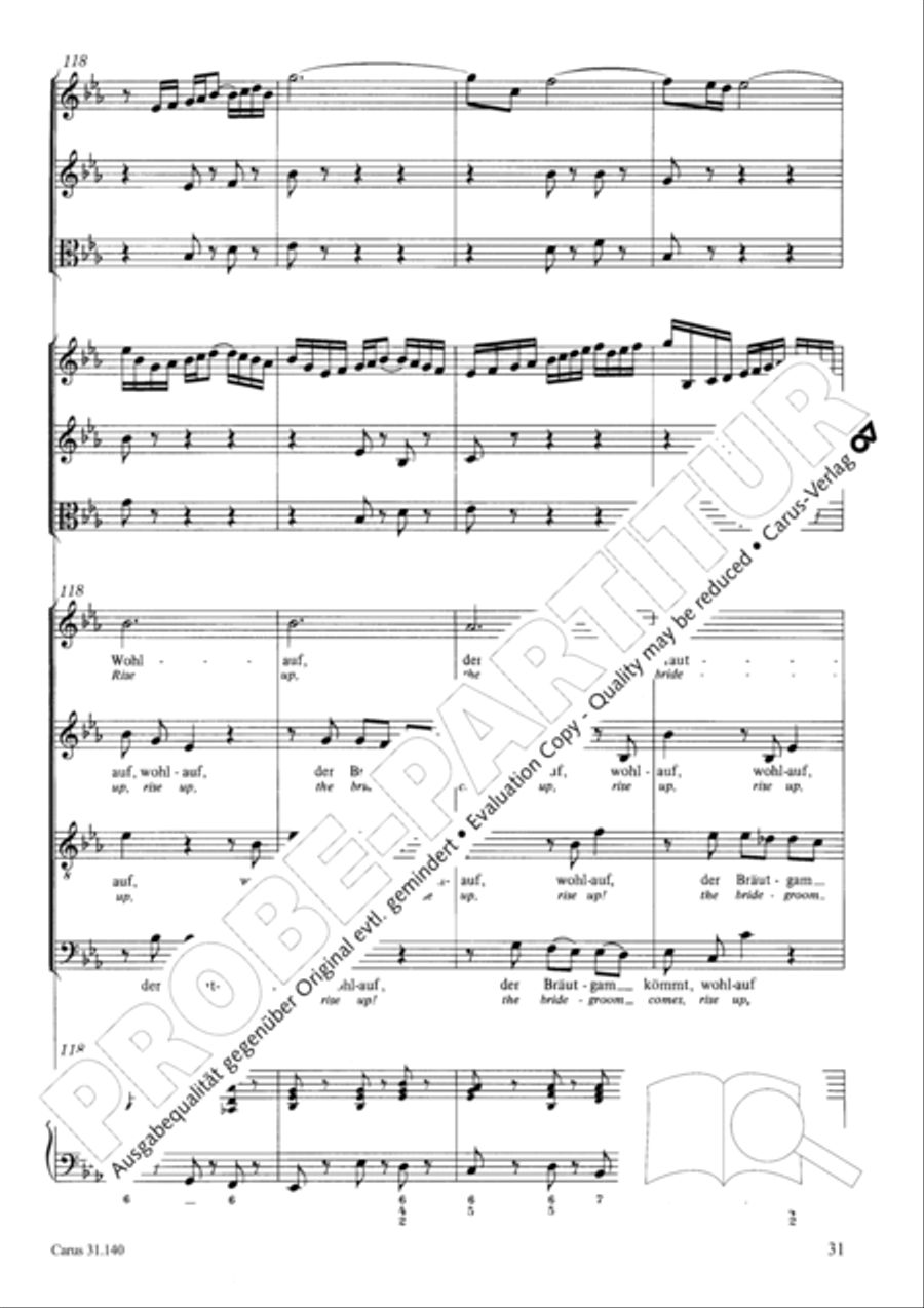 Wake, o wake and hear the voices STB scores gallery preview page 32