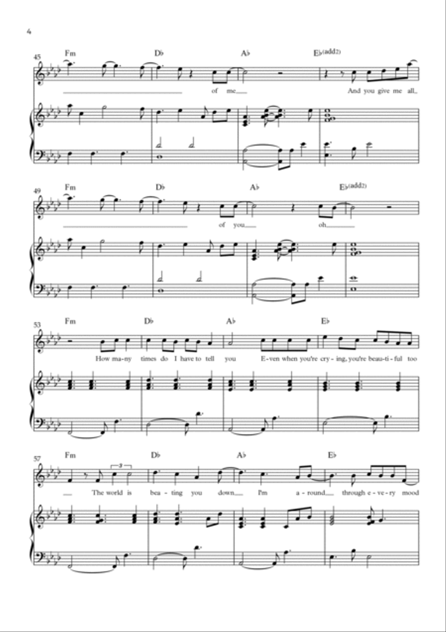 All Of Me Voice scores gallery preview page 4