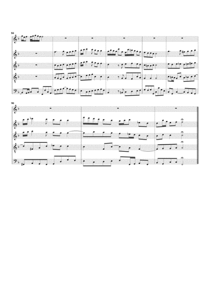 Aria: Mund und Herze steht dir offen from cantata BWV 148 (arrangement for 5 recorders)