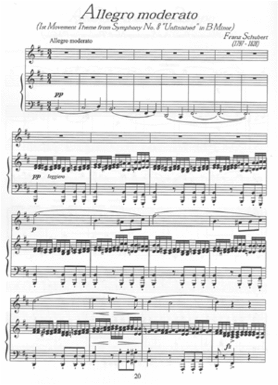 Symphony Themes for Flute and Piano Woodwind Duet scores gallery preview page 4