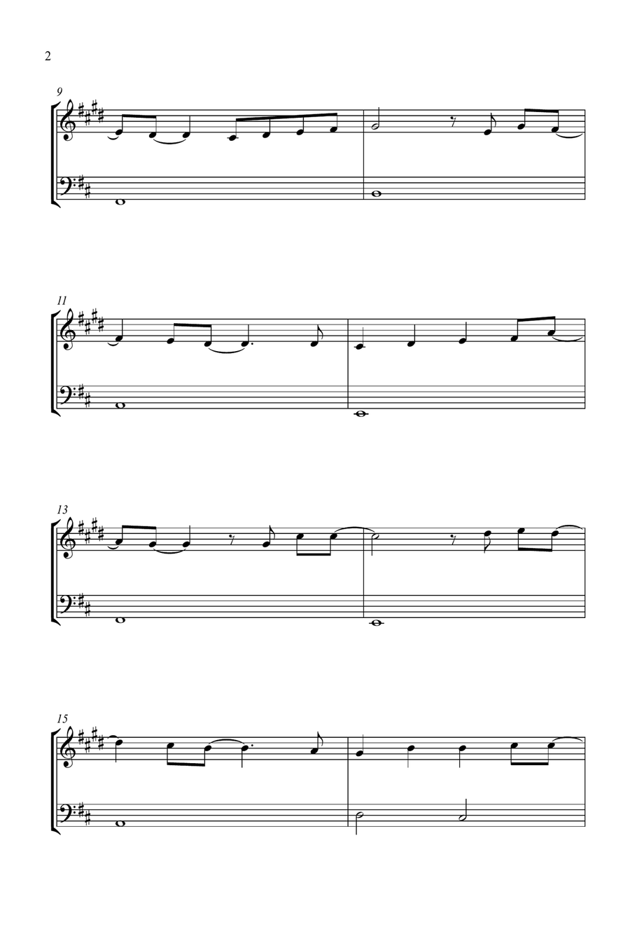 Mary, Did You Know? Woodwind Duet scores gallery preview page 2