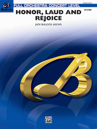 Book cover for Honor, Laud and Rejoice
