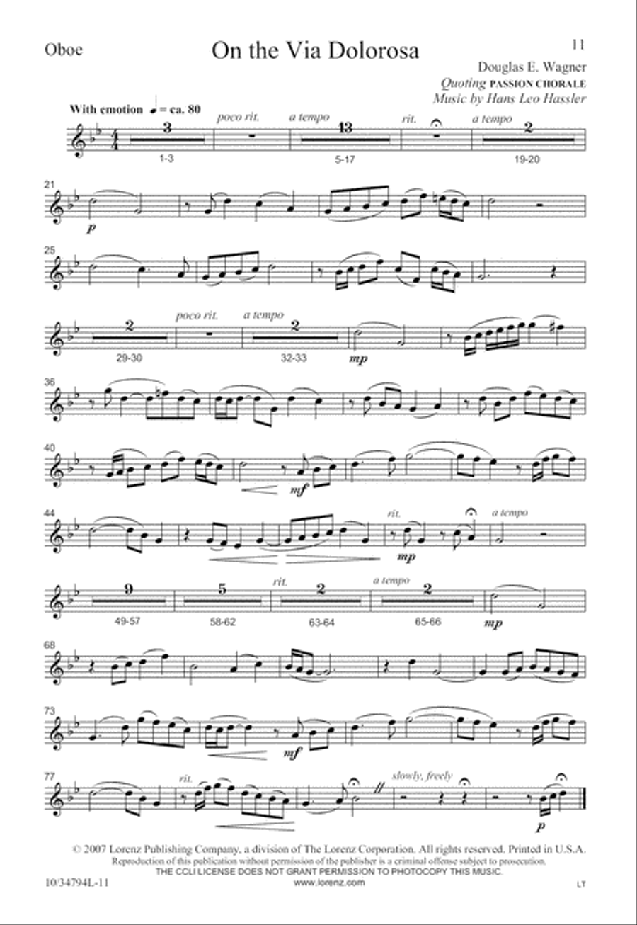 On the Via Dolorosa 4-Part scores gallery preview page 12