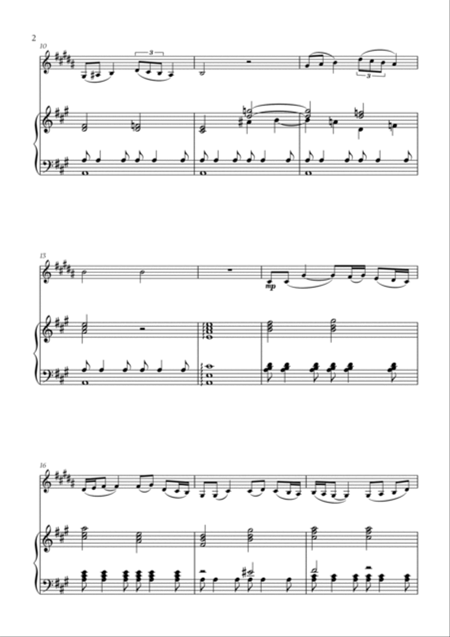Polovtsian Dance (from Prince Igor) (for Clarinet and Piano) Clarinet Solo scores gallery preview page 2