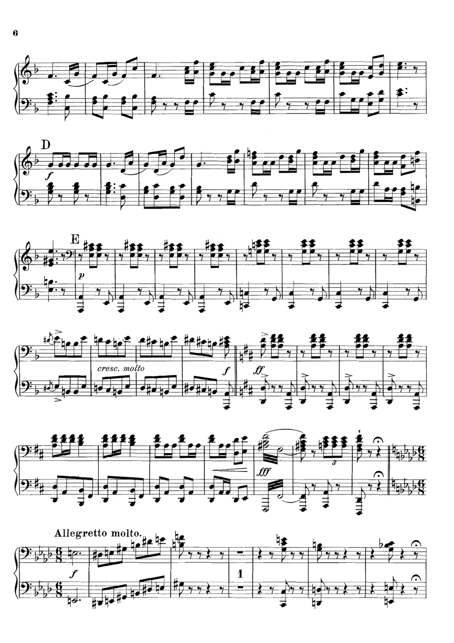 Bizet Carmen Medley, for piano duet(1 piano, 4 hands), PB811 1 Piano, 4-Hands scores gallery preview page 5