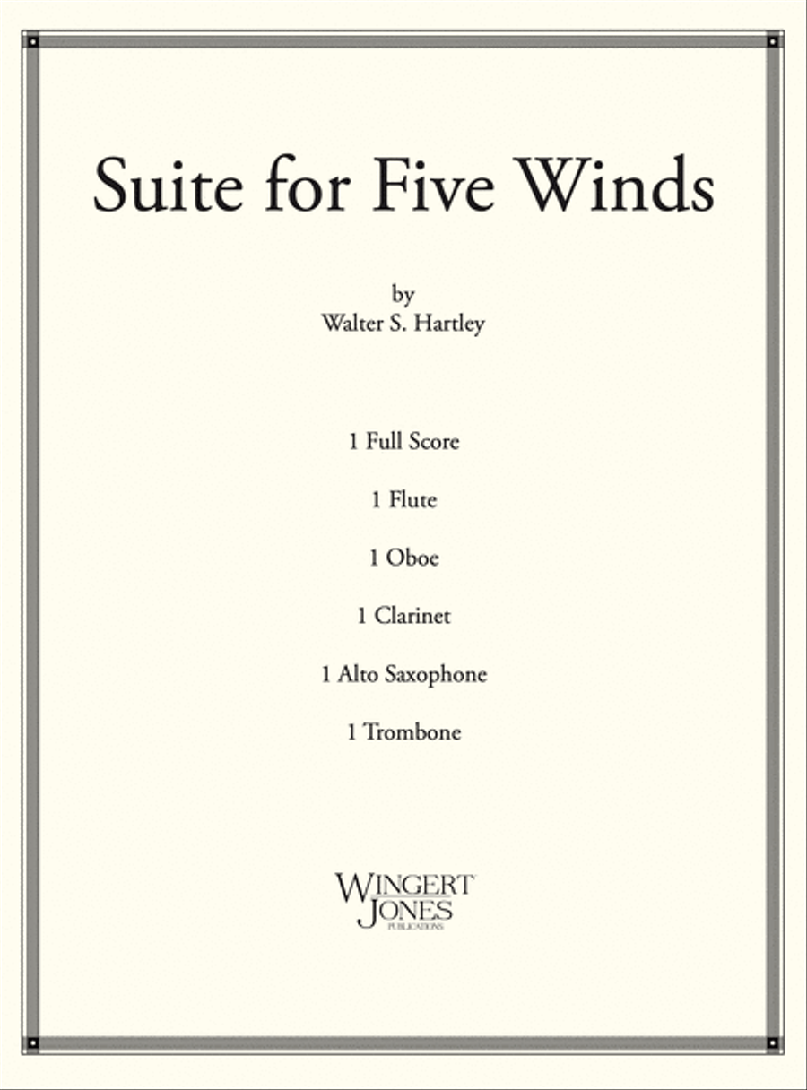 Suite For Five Winds Suite For Five Winds Score scores gallery preview page 1