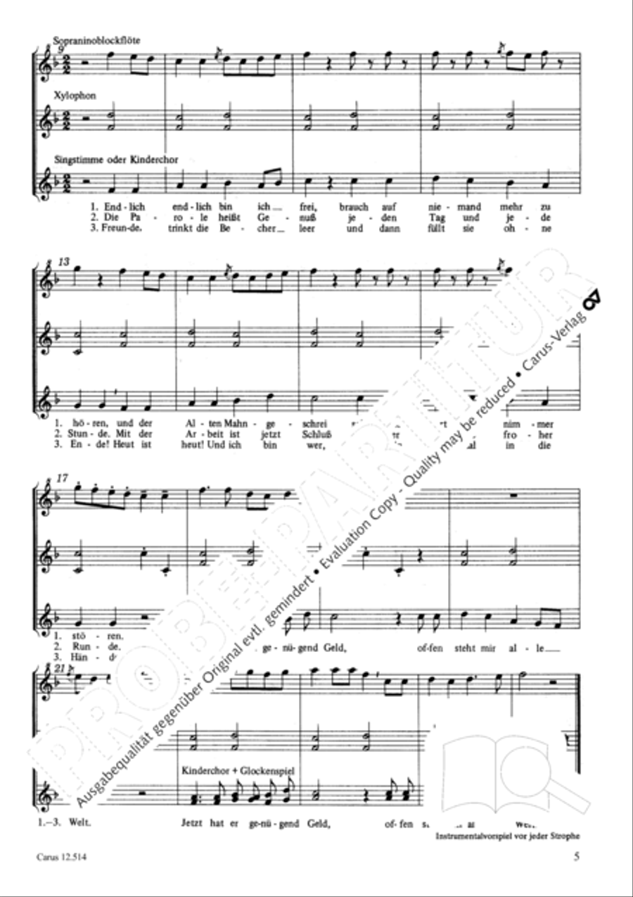 Der Sohn, der wieder heimkehrte 2-Part scores gallery preview page 6