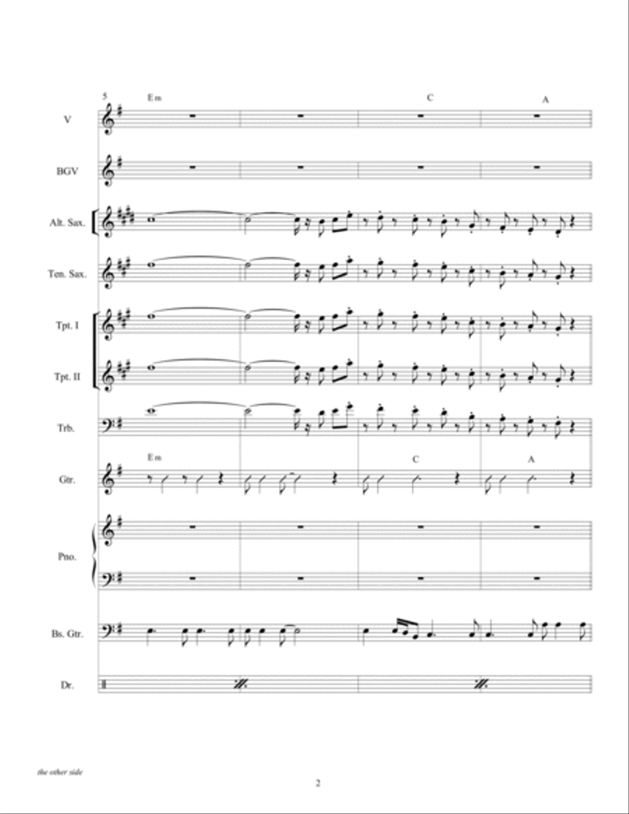 The Other Side The Other Side Large Ensemble scores gallery preview page 4