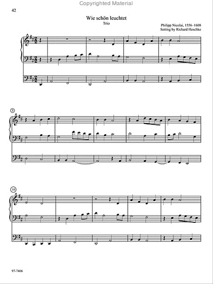 Ten Familiar Hymns in New Settings Organ scores gallery preview page 13