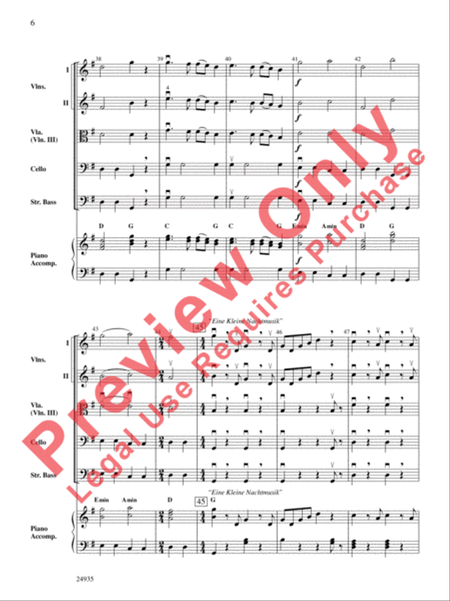 A Mozart Mix A Mozart Mix String Orchestra scores gallery preview page 7