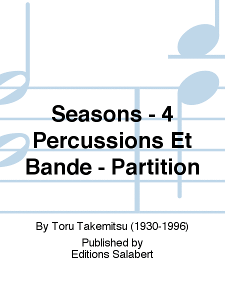 Seasons - 4 Percussions Et Bande - Partition
