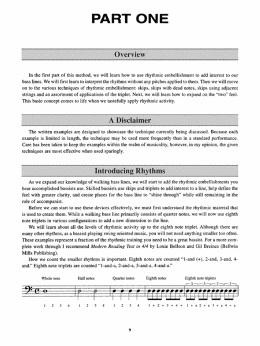 Expanding Walking Bass Lines Bass Guitar Tablature scores gallery preview page 3