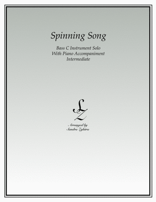Book cover for Spinning Song (bass C instrument solo)