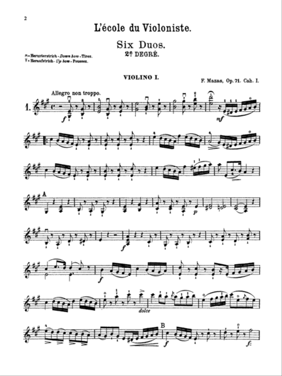 SIX DUETS for Two Violins Opus 71 String Duet scores gallery preview page 3