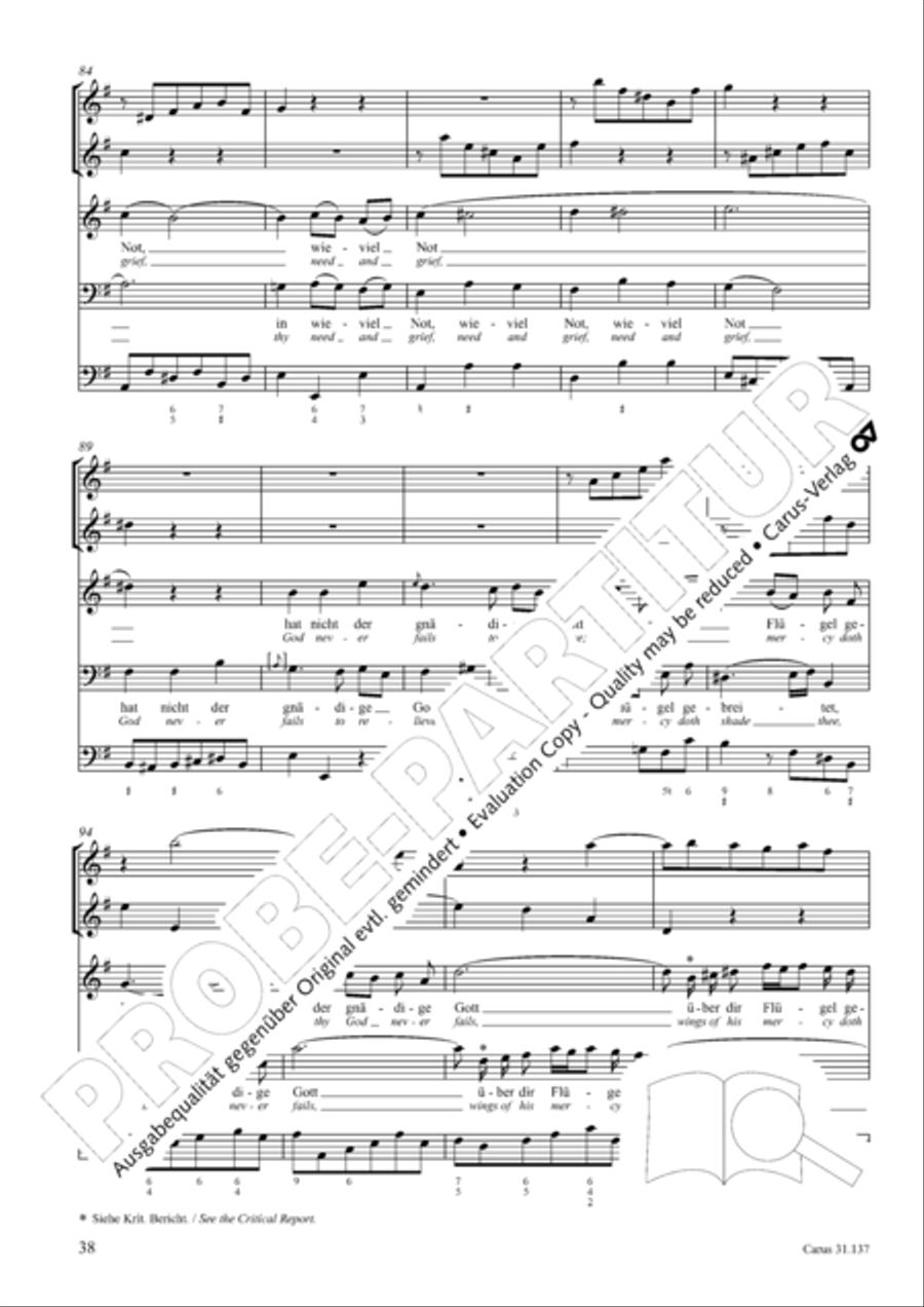 Praise ye, Almighty God, King and our ruler exalted (Lobe den Herren, den machtigen Konig der Ehren) ATB scores gallery preview page 39