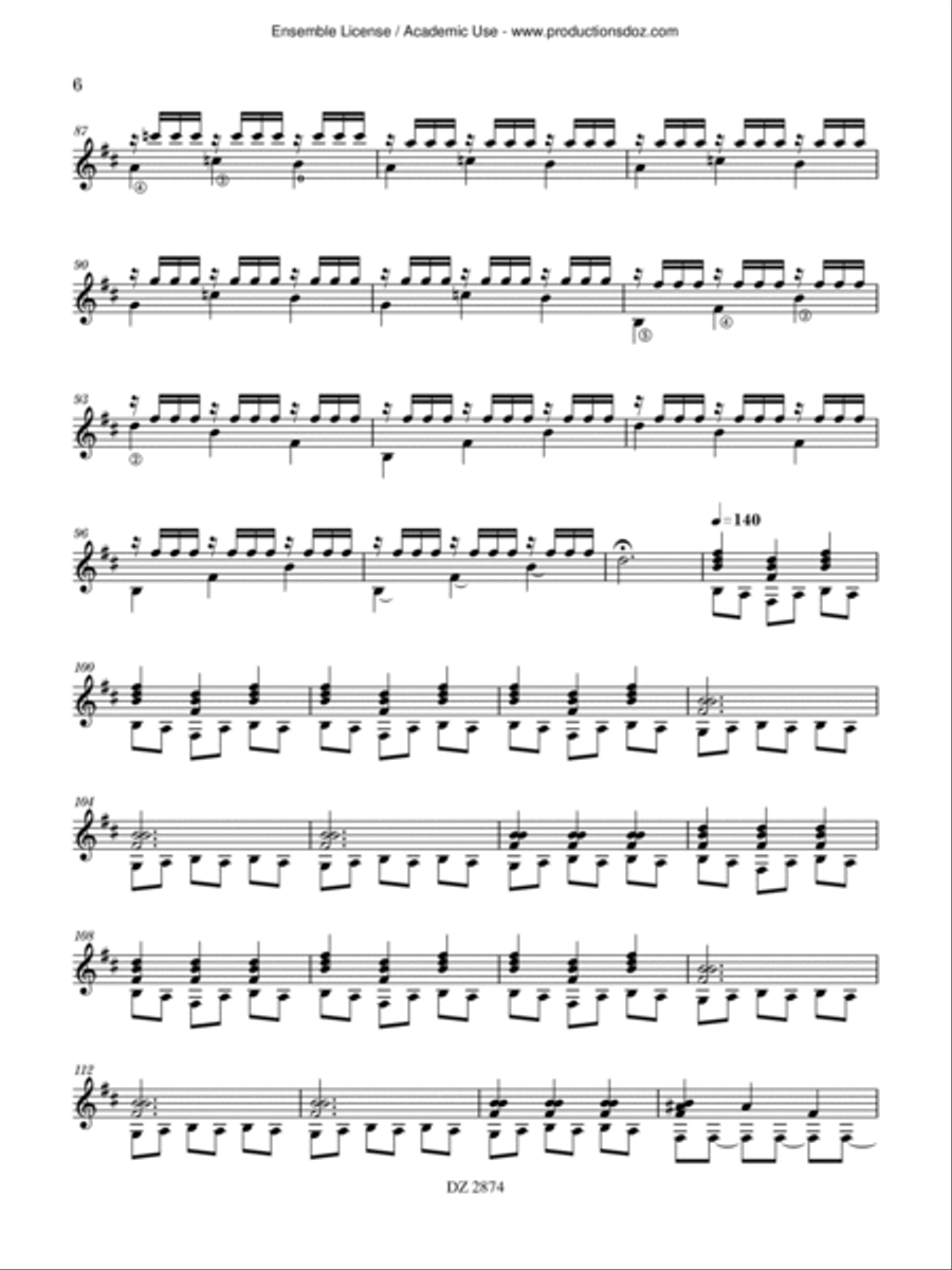 Picture on a Train Picture on a Train Classical Guitar scores gallery preview page 6