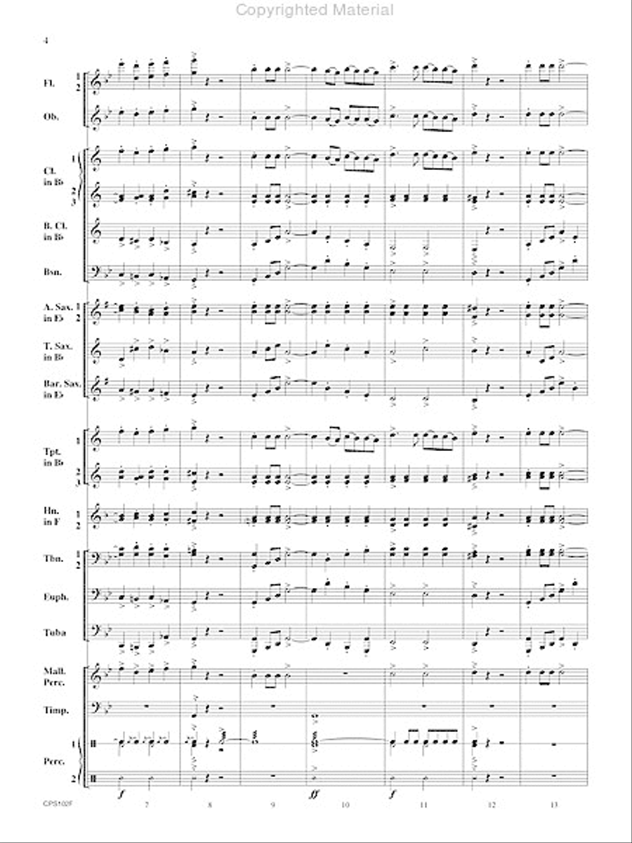 Rifle Regiment Rifle Regiment Concert Band scores gallery preview page 5