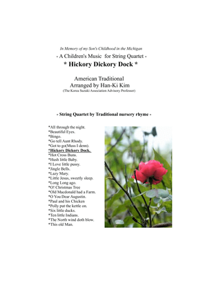 Hickory Dickory Dock (For String Quartet)