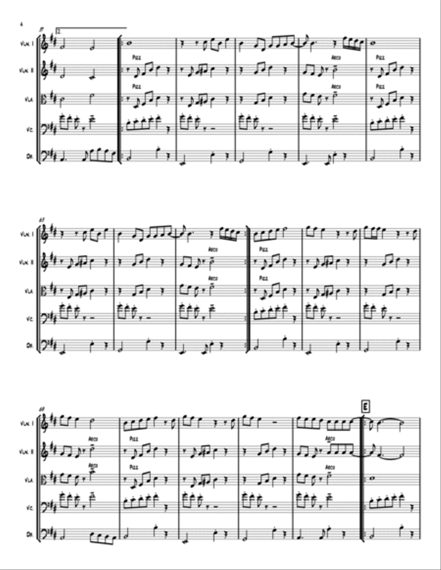 Cry Me A River String Orchestra scores gallery preview page 4