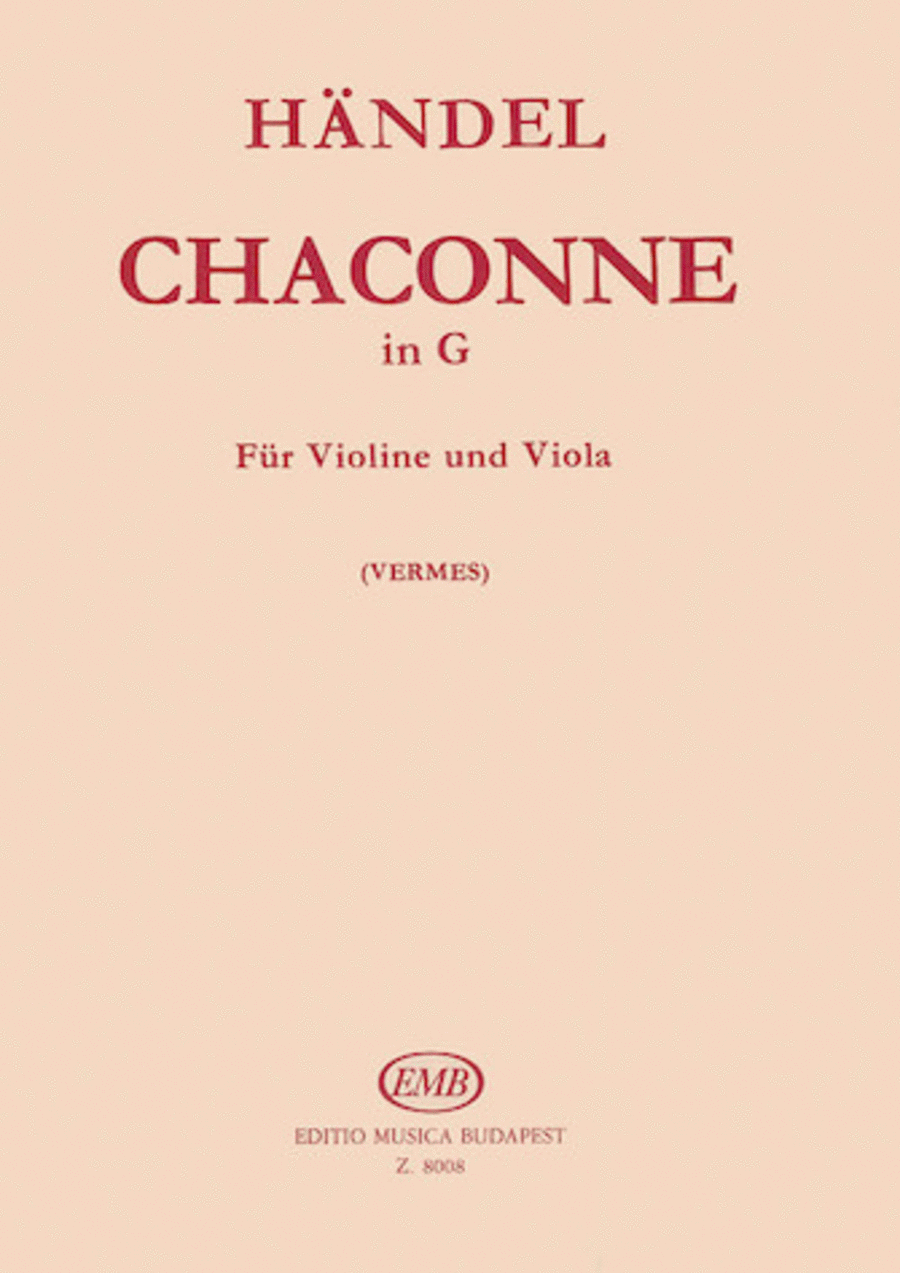 Chaconne in G for Violin and Viola