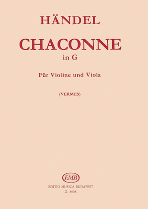 Book cover for Chaconne in G for Violin and Viola