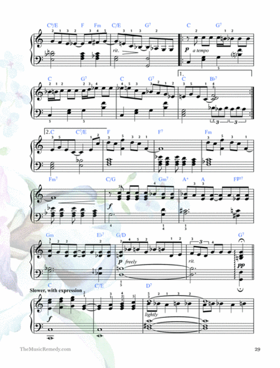 Rhapsody in Blue (shortened and arranged for intermediate piano)